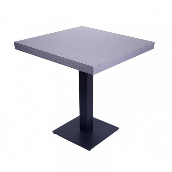 Gastro Bistro TISCH 70x70 cm GRAU mit Untergestell